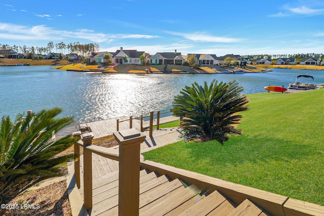 water view featuring a residential view