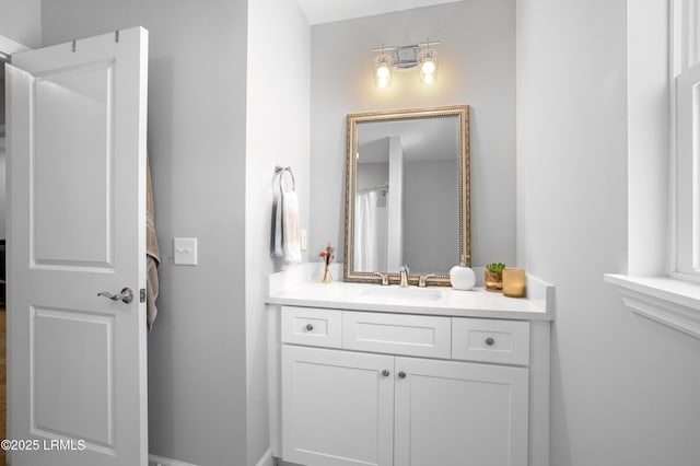 bathroom with vanity