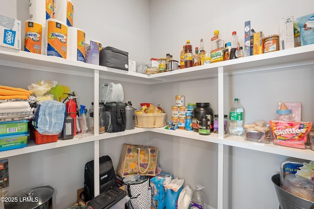 view of pantry