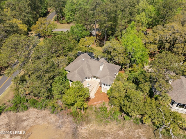 2 S Oak Forest Dr, Okatie, SC 29909 - view from above of property with a heavily wooded area