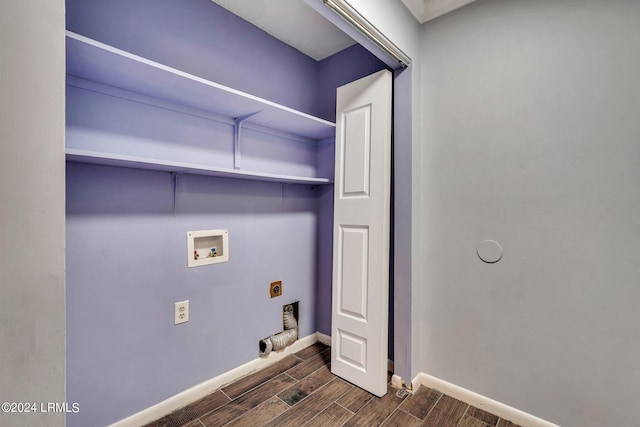 laundry room featuring electric dryer hookup and hookup for a washing machine