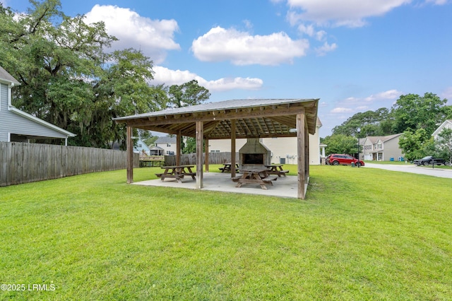 109 Patriot Ct, Beaufort, SC 29906 - view of yard featuring a gazebo and a patio area