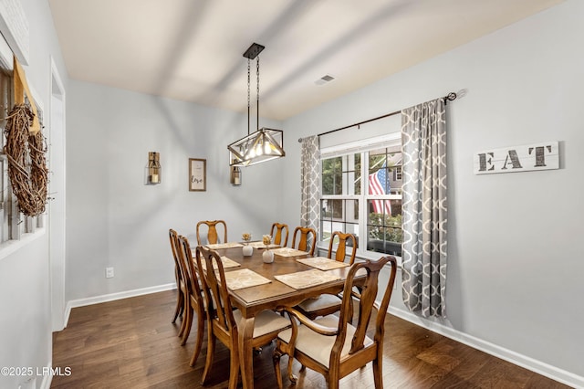 109 Patriot Ct, Beaufort, SC 29906 - dining room featuring dark wood finished floors and baseboards