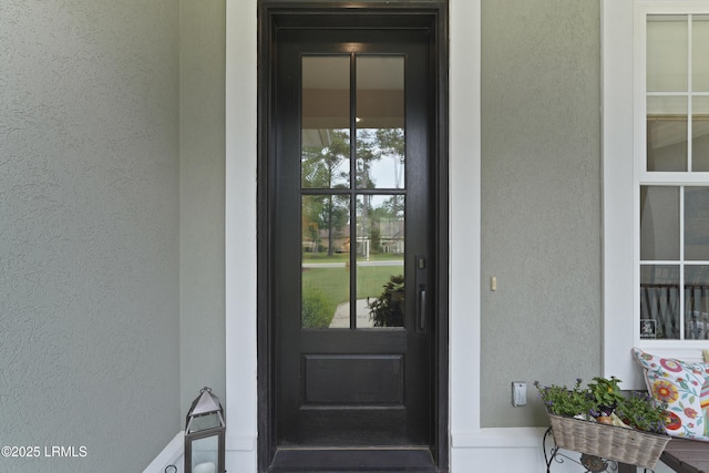 4 Halburton Cir, Bluffton, SC 29910 - doorway to property with stucco siding