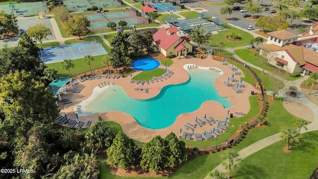 4 Halburton Cir, Bluffton, SC 29910 - drone / aerial view of a pool area