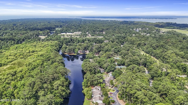 11 Lake Forest Dr Unit 3360, Hilton Head Island, SC 29928 - aerial view of a heavily wooded area and a large body of water