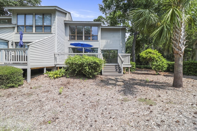 11 Lake Forest Dr Unit 3360, Hilton Head Island, SC 29928 - back of property featuring a wooden deck