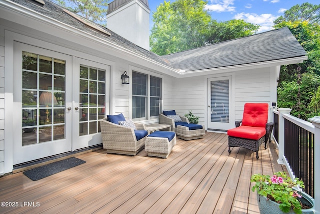 1716 Longfield Dr, Saint Helena Island, SC 29920 - deck featuring french doors