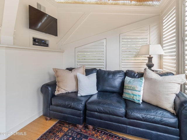 2065 Deer Island Rd, Hilton Head Island, SC 29928 - living area featuring wood finished floors and baseboards