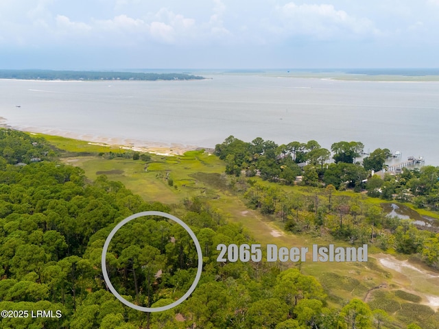 2065 Deer Island Rd, Hilton Head Island, SC 29928 - drone / aerial view of a nearby body of water