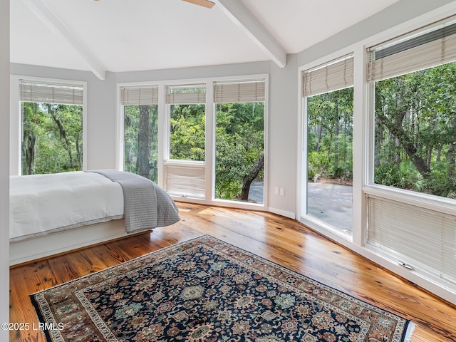 2065 Deer Island Rd, Hilton Head Island, SC 29928 - bedroom featuring access to outside and wood finished floors