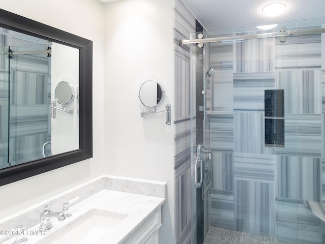 2065 Deer Island Rd, Hilton Head Island, SC 29928 - bathroom featuring vanity and a stall shower
