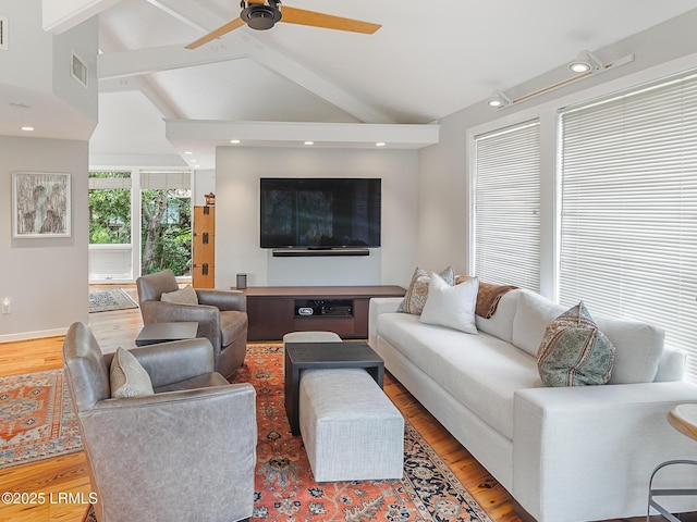 2065 Deer Island Rd, Hilton Head Island, SC 29928 - living area featuring wood finished floors, a ceiling fan, and recessed lighting