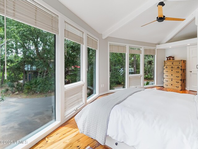 2065 Deer Island Rd, Hilton Head Island, SC 29928 - bedroom featuring wood finished floors and a ceiling fan