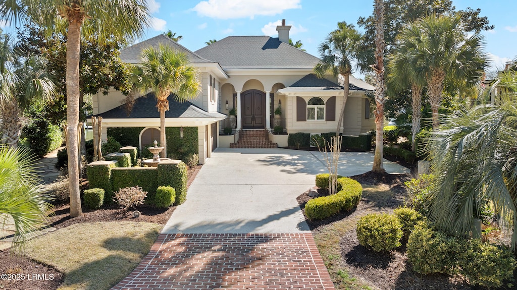 view of mediterranean / spanish house