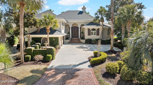 view of mediterranean / spanish house