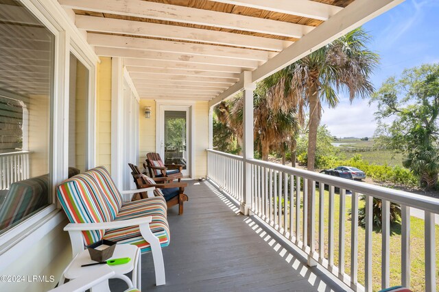 view of balcony