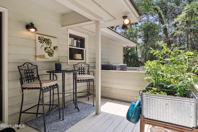 30 Longwood Dr, Okatie, SC 29909 - wooden terrace with central air condition unit