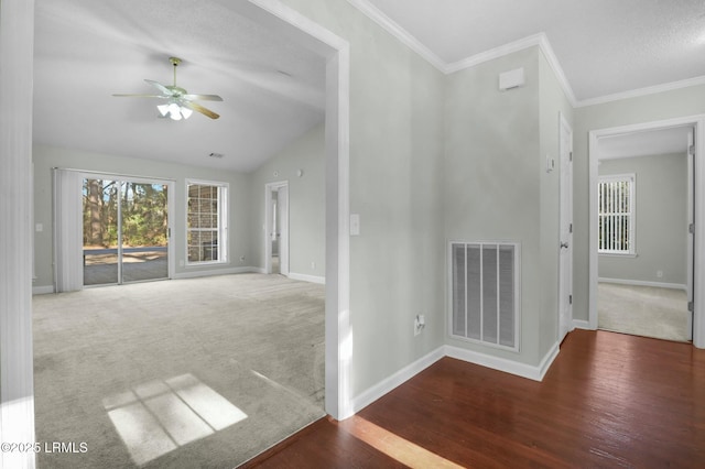 interior space with a healthy amount of sunlight, visible vents, and baseboards