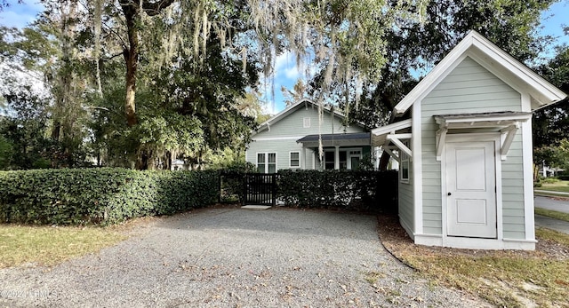 view of rear view of property