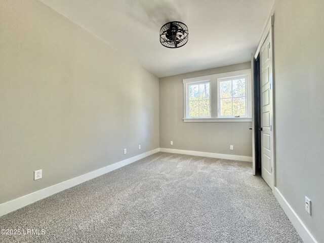 view of carpeted empty room