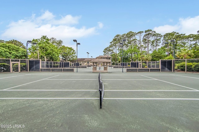 18 Baynard Cove Rd, Hilton Head Island, SC 29928 - view of tennis court with community basketball court and fence
