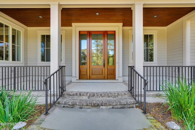18 Baynard Cove Rd, Hilton Head Island, SC 29928 - doorway to property with a porch
