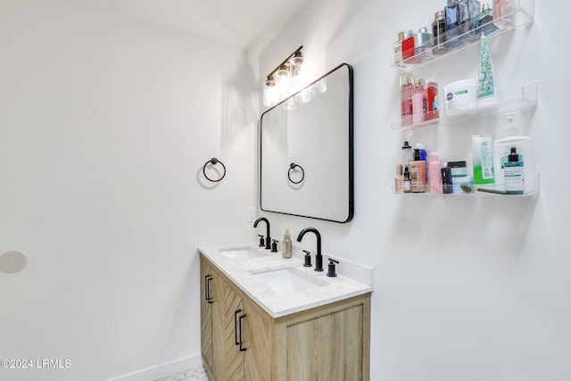 bathroom featuring vanity