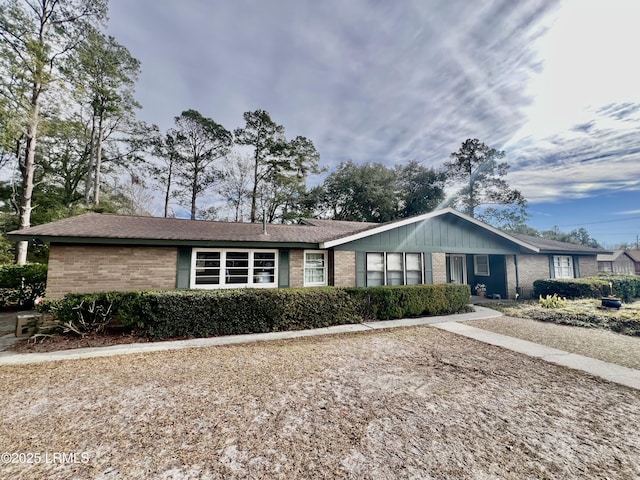 view of ranch-style home