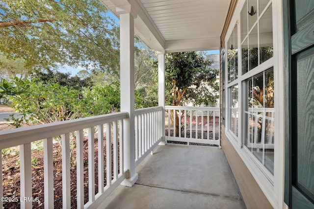 view of balcony