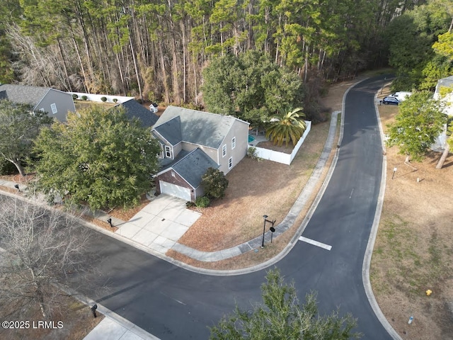 birds eye view of property