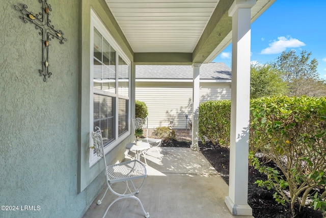 view of patio / terrace featuring a porch