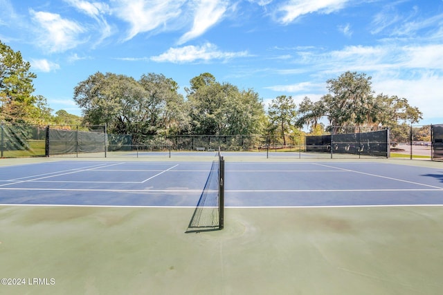 view of tennis court