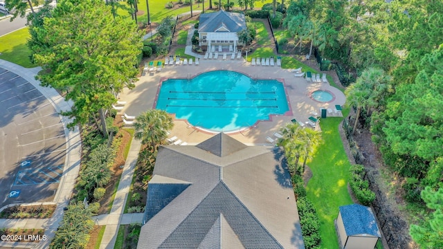 birds eye view of property