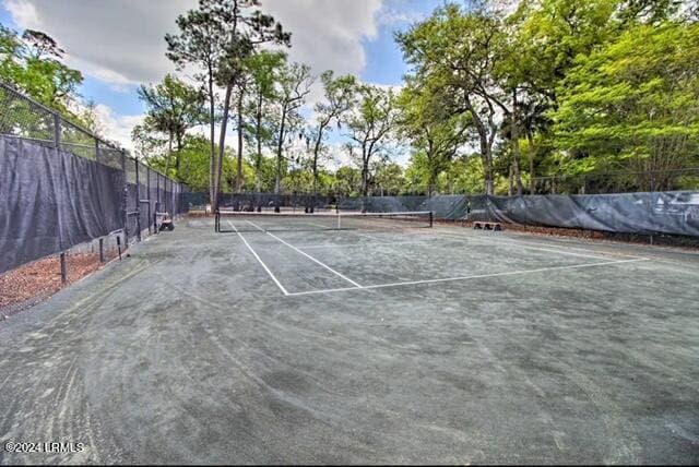 view of tennis court