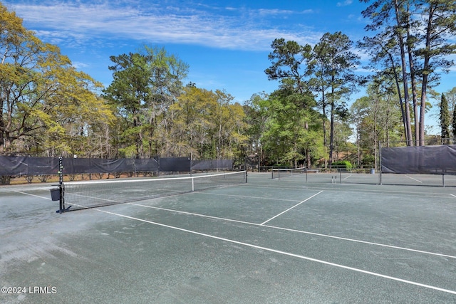 view of tennis court