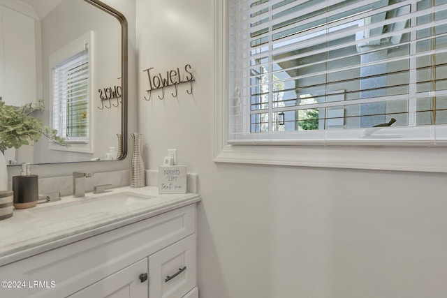 bathroom featuring vanity