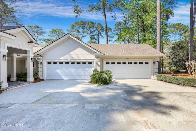 view of front of house featuring a garage