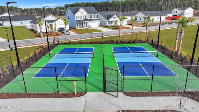 view of tennis court