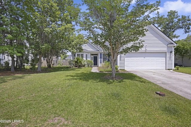 1470 Ashley Gardens Blvd, Charleston, SC 29414 - view of property hidden behind natural elements with driveway, a front yard, and a garage