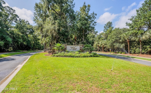 59 Gatewood Ln, Bluffton, SC 29910 - exterior space featuring a front yard and view of scattered trees