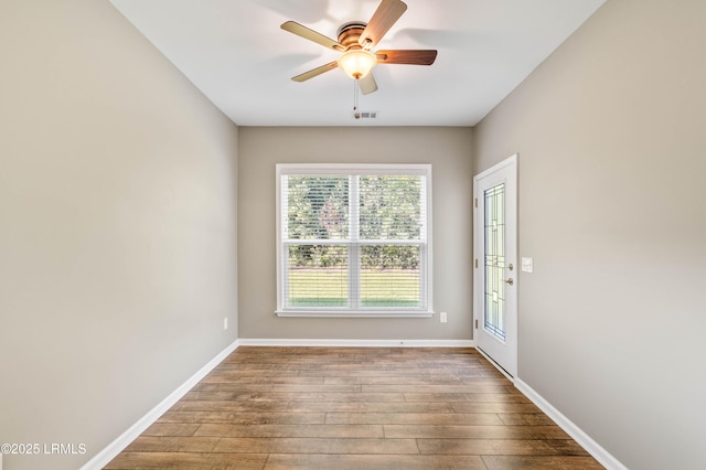 59 Gatewood Ln, Bluffton, SC 29910 - empty room featuring hardwood / wood-style floors and ceiling fan