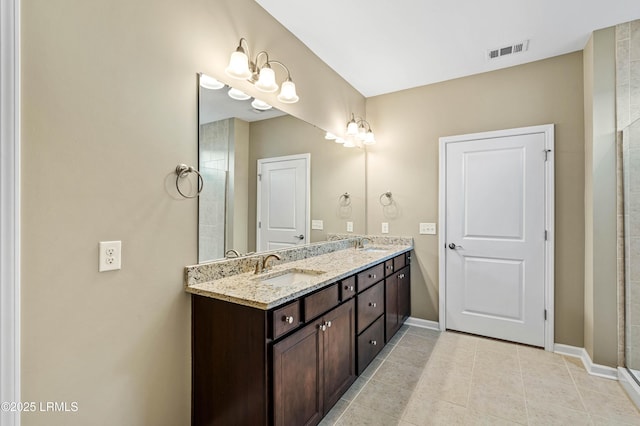 59 Gatewood Ln, Bluffton, SC 29910 - bathroom with double vanity and tile patterned floors