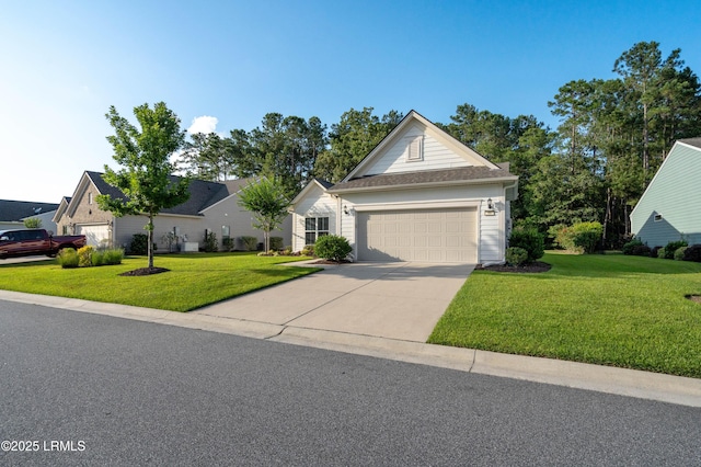 59 Gatewood Ln, Bluffton, SC 29910 - traditional-style house with a front lawn, concrete driveway, and an attached garage