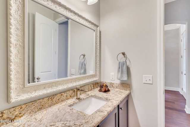 bathroom featuring vanity