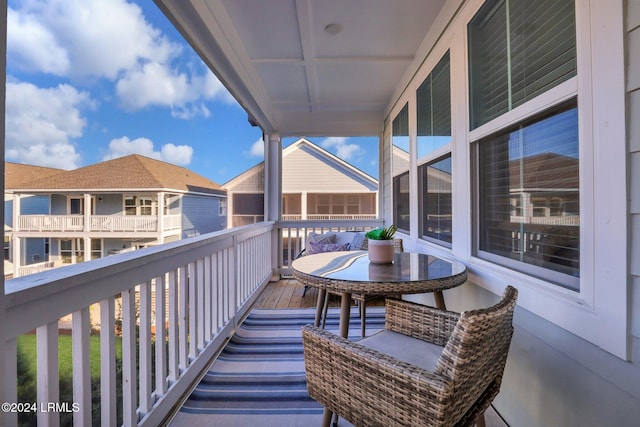 view of balcony