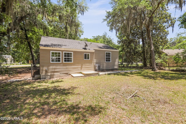 1809 Battery Park Dr, Port Royal, SC 29935 - rear view of house with central AC