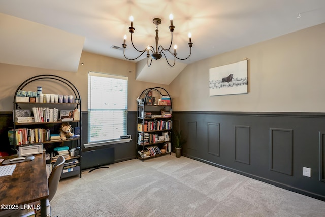 83 Plumgrass St, Bluffton, SC 29910 - office space with carpet flooring and a chandelier