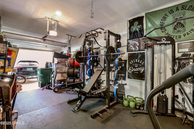83 Plumgrass St, Bluffton, SC 29910 - workout area featuring a garage