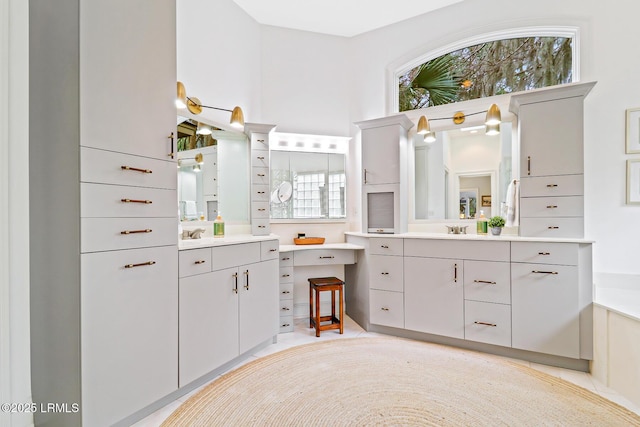 full bathroom with vanity